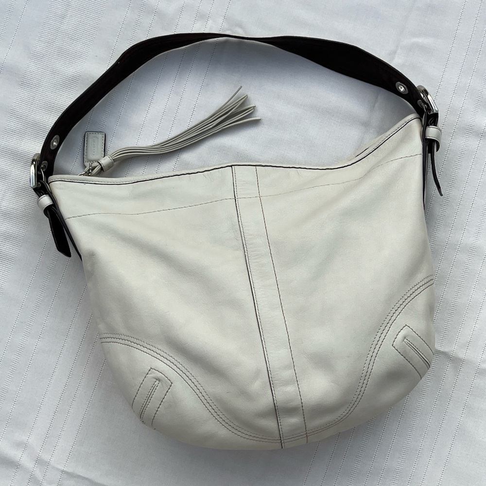 Vintage Coach Large SoHo Hobo Shoulder Bag in Leather